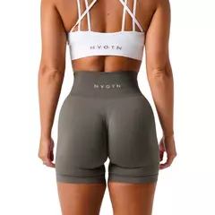 NVGTN Spandex Sólida Sem Costura Shorts Mulheres Soft Workout Calças Justas Fitness Yoga Calças Gym Wear