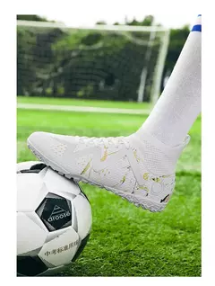 Imagem do sapato masculino tênis masculino 2024 Homens Sapatos de Futebol Tamanho Grande Ultraleve Botas De Futebol Meninos Tênis Não-Deslizamento AG/TF Chuteiras De Futebol Botas De Tornozelo Unisex