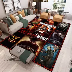 Tapete impresso filme de terror 3D, tapete antiderrapante, sala de estar e quart na internet