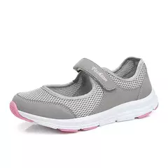 Sapatilhas brancas vulcanizadas para mulheres, Sapatos de malha respirável, Sapatos casuais, Sapatos de trabalho na moda - Wolf Magazine