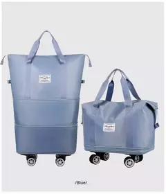 Bagagem expansível roda universal, grande capacidade, separação seca e úmida, leve, saco de armazenamento para viagens e fitness