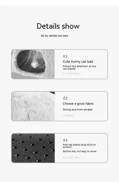 Cama de gato de pelúcia com túnel para gatos internos Cama de túnel de gato multifuncional com olho mágico Cama de gato de rosquinha fofa com túnel - comprar online