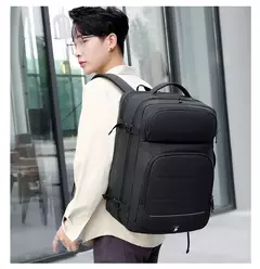 Imagem do Mochilas expansíveis impermeáveis com porta de carregamento USB, Business National Flag Travel Bag, 17 "Laptop Bag, 40L