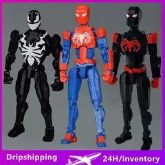 3d impresso spiderman veneno marvel legends super-heróis brinquedos figuras de ação anime multi-articulado shapeshift manequim modelo presentes