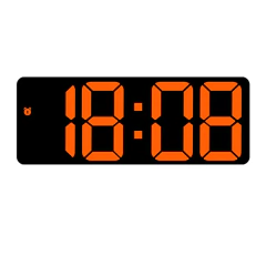 Relógio eletrônico com display grande e controle de voz brilhante projetado para calendário de alarme de tempo e monitoramento de temperatura - Wolf Magazine