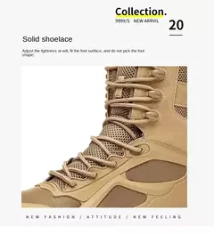 Botas de couro masculinas, sapatos casuais ao ar livre, designer leve, botas de trabalho quentes, botas artesanais clássicas - loja online