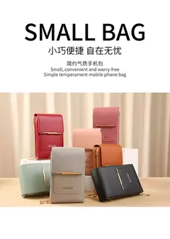 Buylor-Bolsa de couro feminina, tela sensível ao toque, bolsa para celular, bolsa de ombro pequena, macia, feminina, barata, transversal - Wolf Magazine
