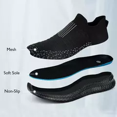 Tênis antiderrapante leve e respirável masculino, sapato vulcanizado, sapato casual para caminhada masculina, deslizar sobre sapatilhas, ao ar livre, 2023 na internet