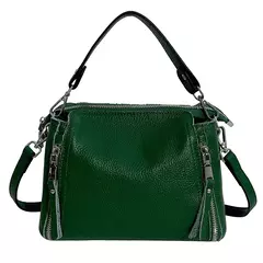 Bolsas de couro genuíno para mulheres, bolsa de ombro de couro para senhoras, sacos do mensageiro, alta qualidade, sacola feminina, moda luxuosa, 100% - loja online