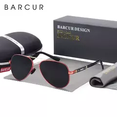 BARCUR-Óculos de sol polarizados para homens, acessórios para óculos, condução, pesca, caminhadas, óculos de sol