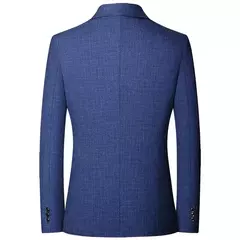 Imagem do Trench Coats de design coreano masculino, blazers xadrez, jaquetas, ternos, negócios, casual, slim fit, roupa de homem, novo