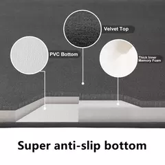 Super Absorvente Coral Velvet Floor Mat, Tapete De Banho, Tapete De Porta Do Banheiro, Anti Slip na internet