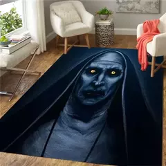 Personagens do filme de terror Tapete para sala de estar, tapete de Halloween, capacho antiderrapante, tapetes grandes, decoração de casa na internet