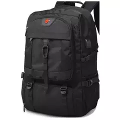 Mochila de Viagem Grande Impermeável Para Homens, Compartimento Separado De Sapatos, Bolsa De Negócios, Esportes Ao Ar Livre, Mochilas De Armazenamento Pretas, 50L, 80L - comprar online