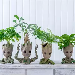 Desenhos animados Groot Figurines para Decoração de Casa, Modelo Miniatura, Desktop Display, Artesanato, Árvore Homem Ornamento, Decoração Do Escritório, 5cm