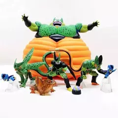 7 pçs/set Dragon Ball Z Cell Figura Célula Perfeita Primeira Forma Figuras de Ação Pvc Coleção Modelo Brinquedos Para Crianças Presentes Adultos