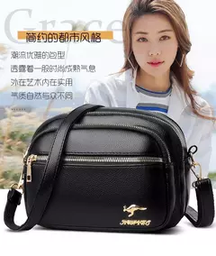 Bolsa mensageiro de couro macio para mulheres, bolso múltiplo, resistente ao desgaste, bolsa feminina de luxo, bolsa de alta qualidade na internet