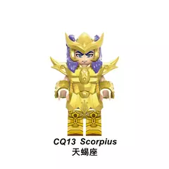 6/12 pçs/set anime saint seiya blocos de construção athena shiryu ikki guerreiro dourado figuras tijolos brinquedos dos desenhos animados para crianças presentes - comprar online