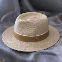 Chapéu de Palha Aba Larga para Mulheres e Homens, Boné de Sol de Praia, Proteção UV, Fedora Natural, Panamá, Macio, Designer, Presente de Aniversário, Verão, Novo - comprar online