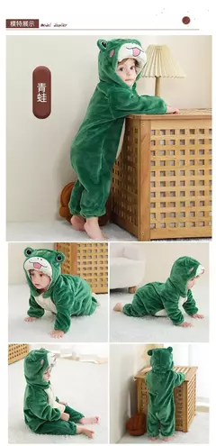 Macacão de flanela para bebés, Macacão Kigurumi, Macaco, Unicórnio, Vaca, Leão, Animal Cosplay, Pijama para 1 a 4 anos Crianças, Meninos, Inverno - comprar online