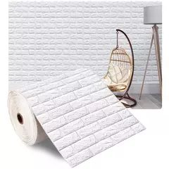 3D tijolo imitação impermeável auto-adesivo adesivo de parede, Home Decor, papel de parede DIY, sala, TV Backdrop, quarto, 1 m, 5 m, 10m - Wolf Magazine