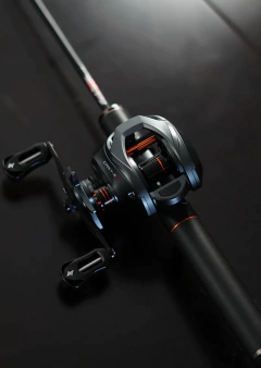 Imagem do SEASIR Cast X2 Baitcasting Reel 7.3:1 Rolamento cerâmico híbrido Arruela de fibra de carbono Sistema de rolamento duplo N52 Freio Carretilhas de pesca