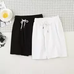 Calções de cordão monocromático casual masculino, Ginásio, Desporto, Basquetebol, Corrida, Fitness, Praia, Roupa masculina, Verão, 5XL na internet