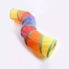 Gato túnel pet tubo dobrável jogar brinquedo interior ao ar livre gatinho filhote de cachorro brinquedos para quebra-cabeça exercício esconder treinamento - Wolf Magazine