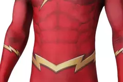 Red Barry Allen Adulto Homens Halloween Cosplay 3D Impressão Digital Macacão Cosplay Bodysuit Zentai Terno Jason Garrick Traje - comprar online