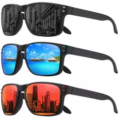 Óculos de sol quadrados polarizados para homens e mulheres, Óculos de sol de alta qualidade, Óculos de proteção UV