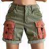 Shorts de carga Low-Rise feminino