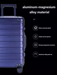 Mala De Carrinho De Alumínio Completo, Mala Anti-Roubo, De Grande Capacidade, Durável TSA Bloqueio, Conjunto De Bagagem De Viagem Para O Exterior - loja online