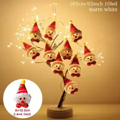 Snowman LED Garland String Light, ornamento de árvore de Natal, Feliz Natal Decorações para casa, presentes de Natal, 2024 - Wolf Magazine