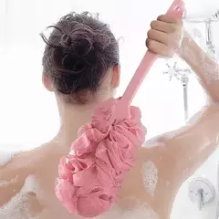Escova traseira do punho longo para adultos, purificadores do corpo, escova do corpo do chuveiro, esponjas macias da malha, escovas do chuveiro do banho, acessórios do banho - comprar online
