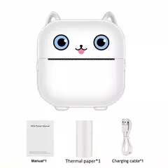 Imagem do Mini impressora térmica portátil com Bluetooth, impressora sem fio, compatível com Android e iOS