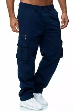 Calças de carga multi bolsos para homens, moletom casual, calças táticas militares, jogger baggy, tática - comprar online