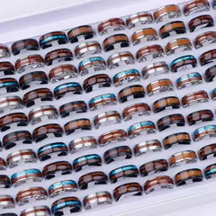 10 pçs/lote atacado moda simples anel de aço inoxidável para homens mulheres belas na moda punk jóias vintage presentes festa aniversário na internet