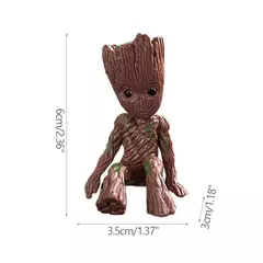 Desenhos animados Groot Figurines para Decoração de Casa, Modelo Miniatura, Desktop Display, Artesanato, Árvore Homem Ornamento, Decoração Do Escritório, 5cm na internet