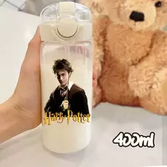 Harry potter palha copo de água 600/400ml crianças beber portátil plástico transparente grande capacidade esporte garrafa de água presentes - comprar online