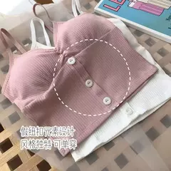 Camisola feminina de malha sem mangas, blusa feminina com botões, camisa monocromática, colete sexy com alça, vestido de verão, 2022 - Wolf Magazine