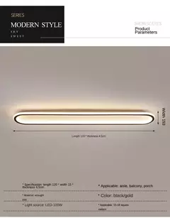Modern Nordic LED teto lustre, Luzes de teto simples, Sala de estar, Sala de jan - comprar online