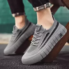 Imagem do Tênis de malha respirável masculino, leve, confortável, meias antiderrapantes, sapatos esportivos e de lazer, tendência, verão