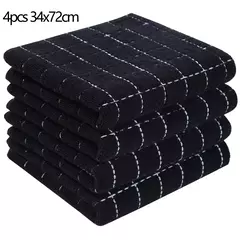 Imagem do Homaxy-Absorbent Kitchen Dishcloth, Panos Ultra Macios, Toalhas de Secagem à Mão, Ferramentas de Limpeza Doméstica, 100% Algodão, 4 Pcs, 6Pcs