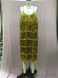 Vestido feminino sem mangas com decote em v, vestido Amazon Wish, europeu e americano, além das fronteiras, tanque, nova moda, 2024 - comprar online