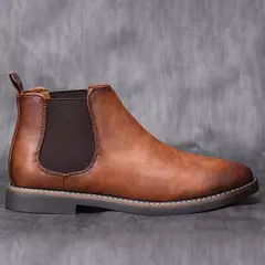 40 ~ 46 Homens Chelsea Botas Marca Retro Confortável 2023 Moda Masculina Botas # KD5241 - loja online