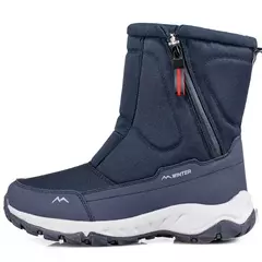 Botas de neve de cano alto masculinas, botas de pelúcia quente, tênis ao ar livre, sapatos de suor, tamanho grande, inverno - loja online