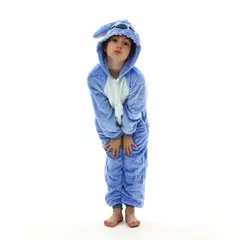 Children Stitch Pijama de flanela, Unicórnio Kigurumi Onesies, Blanket Sleepers, Kigurumi, Crianças, Meninos, Meninas, Bebê, Inverno - Wolf Magazine