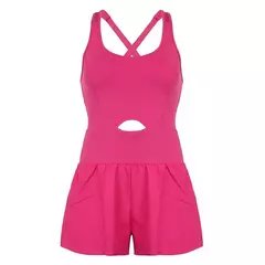 Macacão de ioga feminino, traje de fitness oco, roupas esportivas, shorts de moda 1 pc