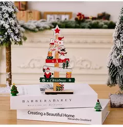 Imagem do Árvore De Natal De Madeira Desktop Ornamento, Placa De Sinal De Papai Noel, Decoração De Natal Para Casa, Presente De Ano Novo, Feliz Natal, 2025