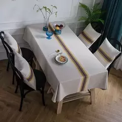 Toalha De Mesa De Linho Simples Nórdico, Festa Em Casa, Casamento, Antifouling Table Mat, Decoração De Mesa De Jantar Retangular, Novo